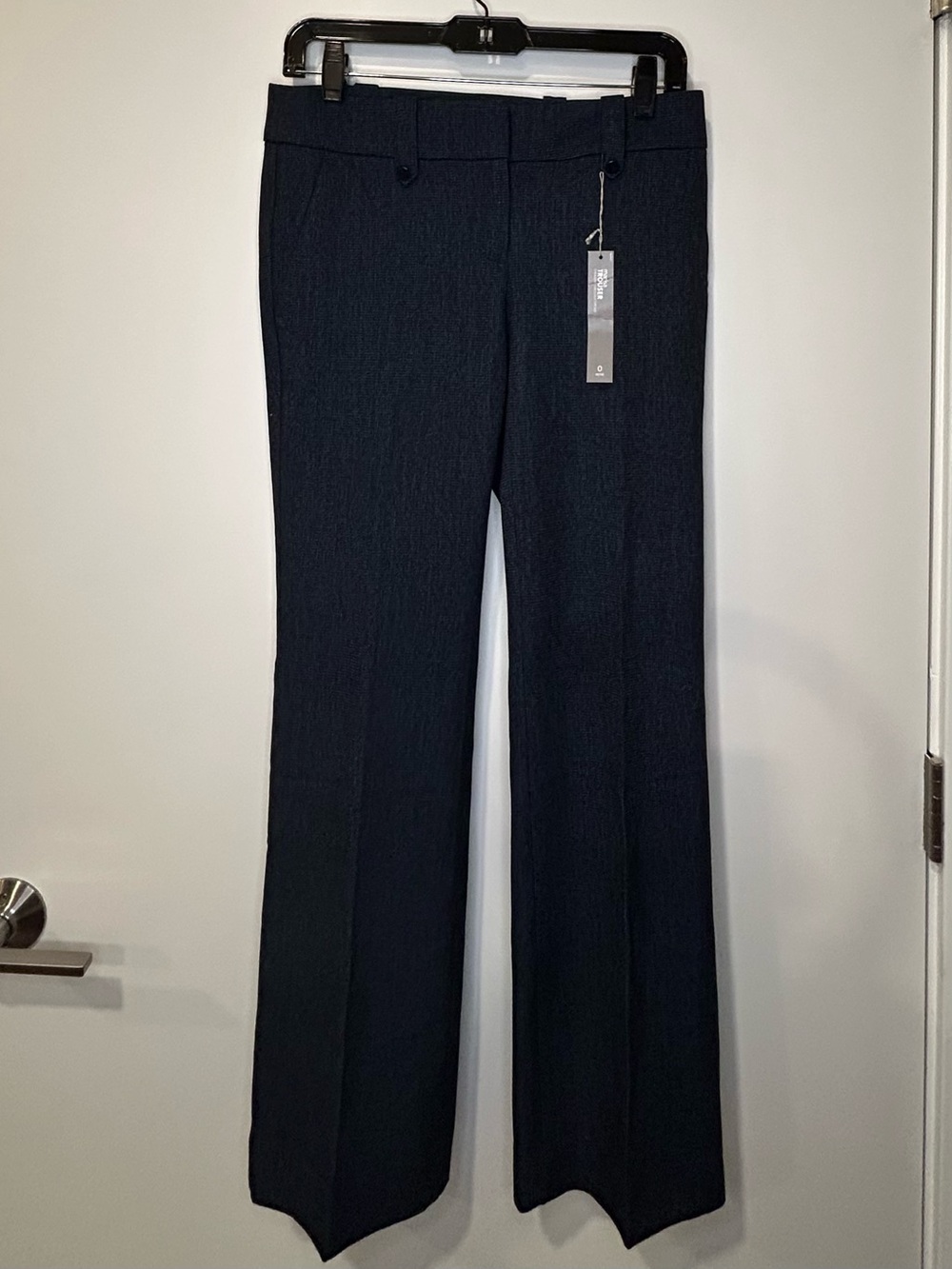 LOFT Marisa Trouser Blue Black Size 0 Petite Work Pants